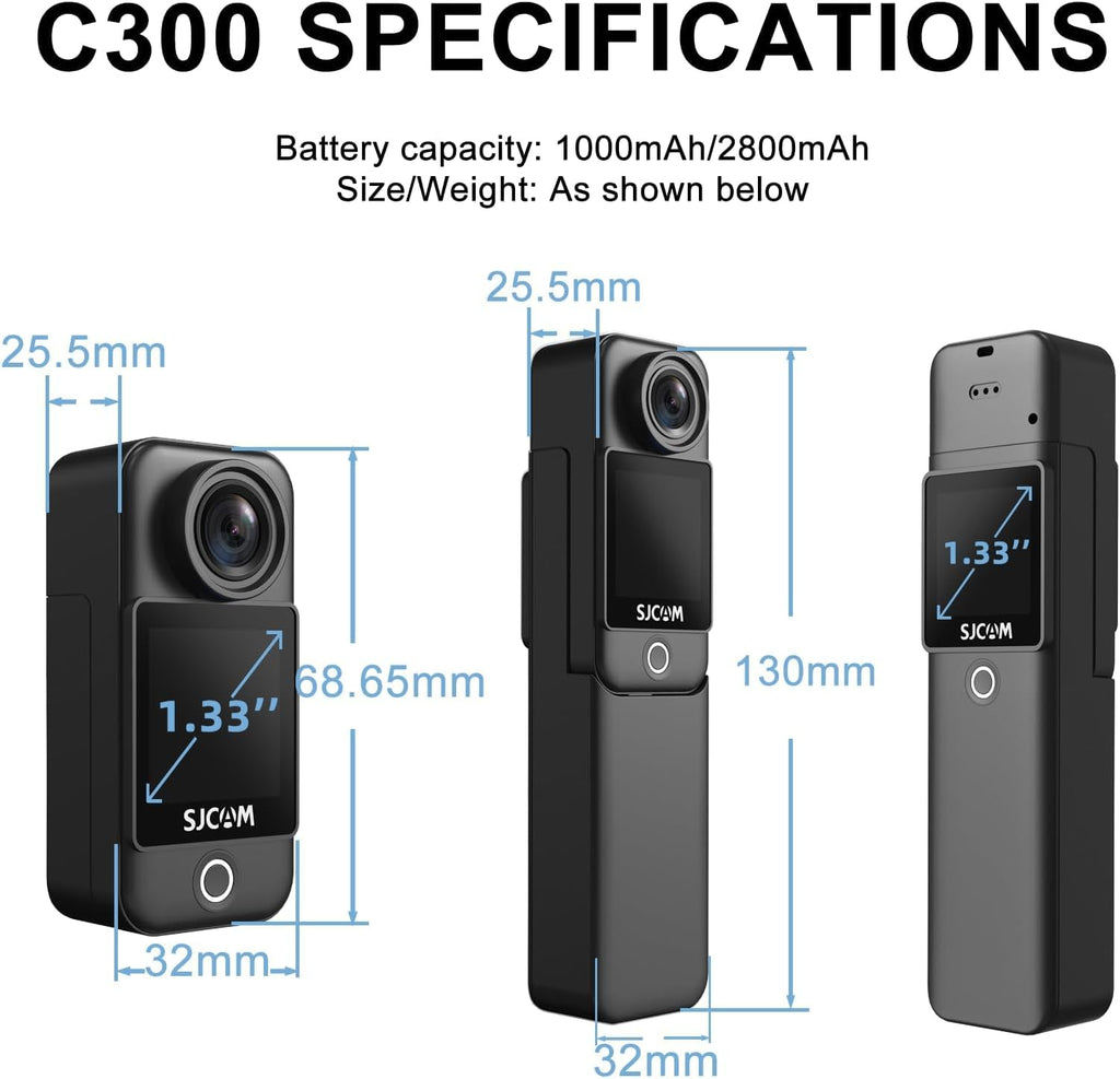 Caméra d’action de poche 4K - SJCAM C300.