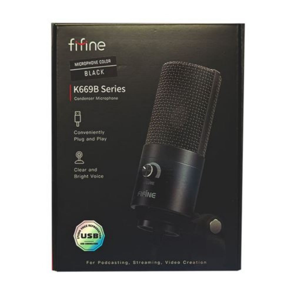 Microphone à Condensateur Cardioïde - FIFINE K669B.