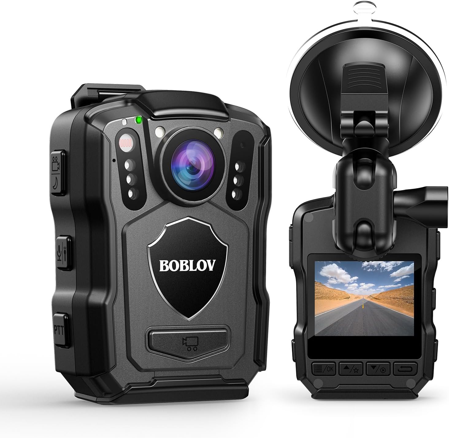 Caméra Corporelle Police 1440P - BOBLOV M5.