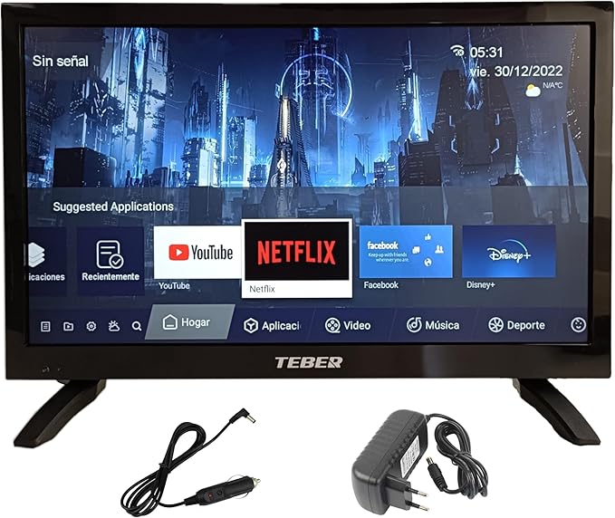 Téléviseur Intelligent - TEBER 18,5″.