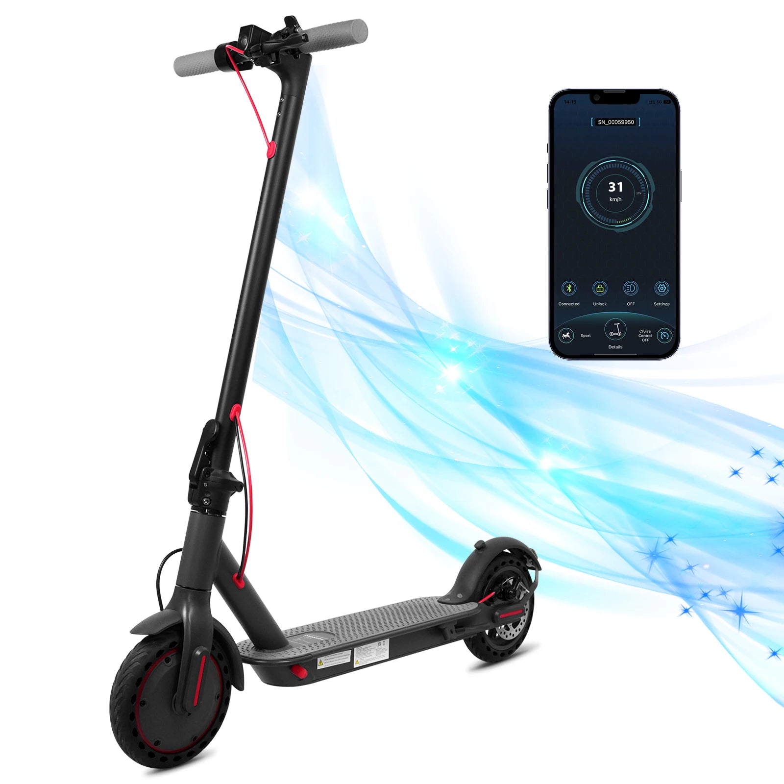 Trottinette électrique pour adulte - AOVOPRO ES80 M365PRO.