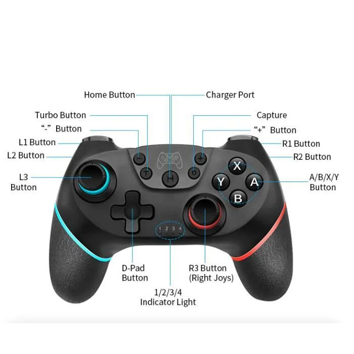 Manette de jeu sans Fil pour Switch - DOBE FOMIS ELECTRONICS (TNS‑0118A).