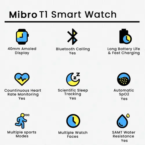 Montre connectée - Mibro Watch T1.