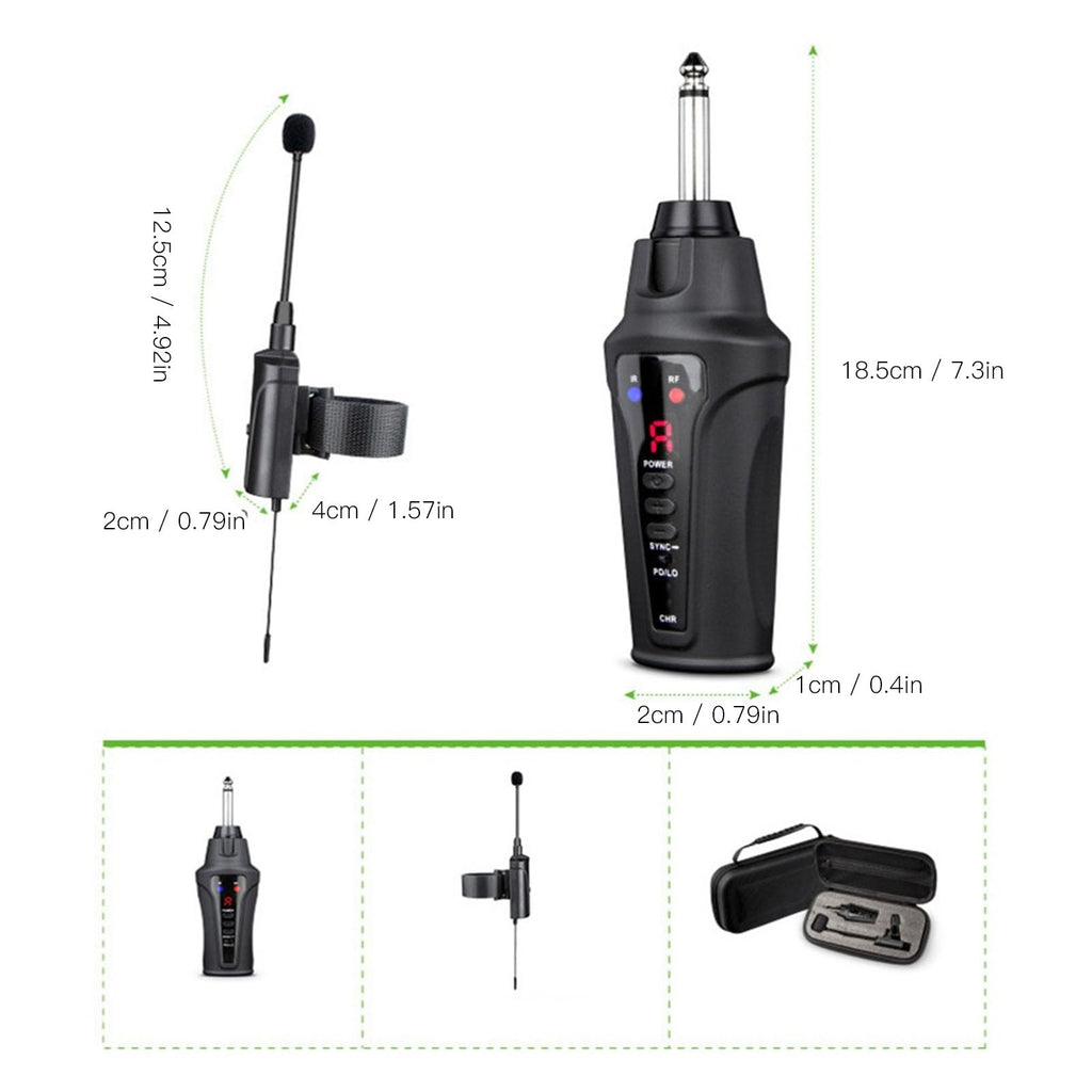 Microphone de saxophone sans fil UHF - Acemic / Mamkoes VT-5.