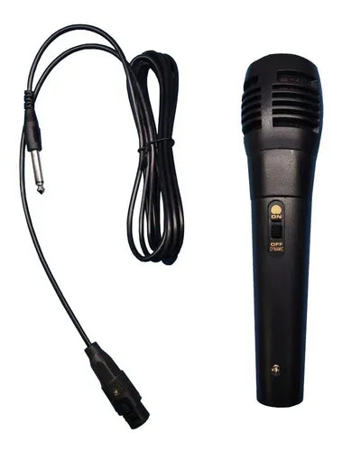 Microphone Dynamique Filaire - Karaoké et Haut-Parleur.