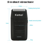 Rasoir électrique pour homme - Kemei KM-1102.