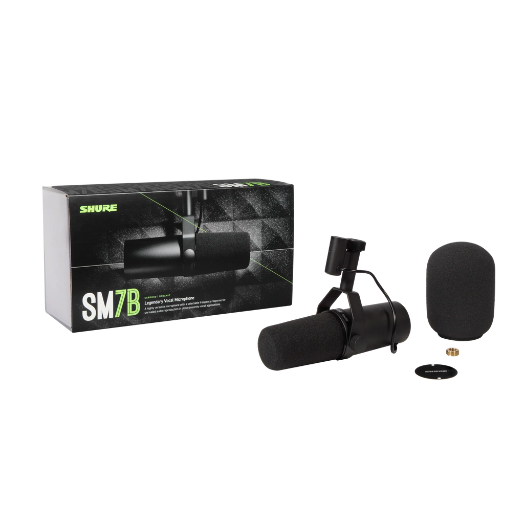 Microphone Professionnel Dynamique - SHURE SM7B.