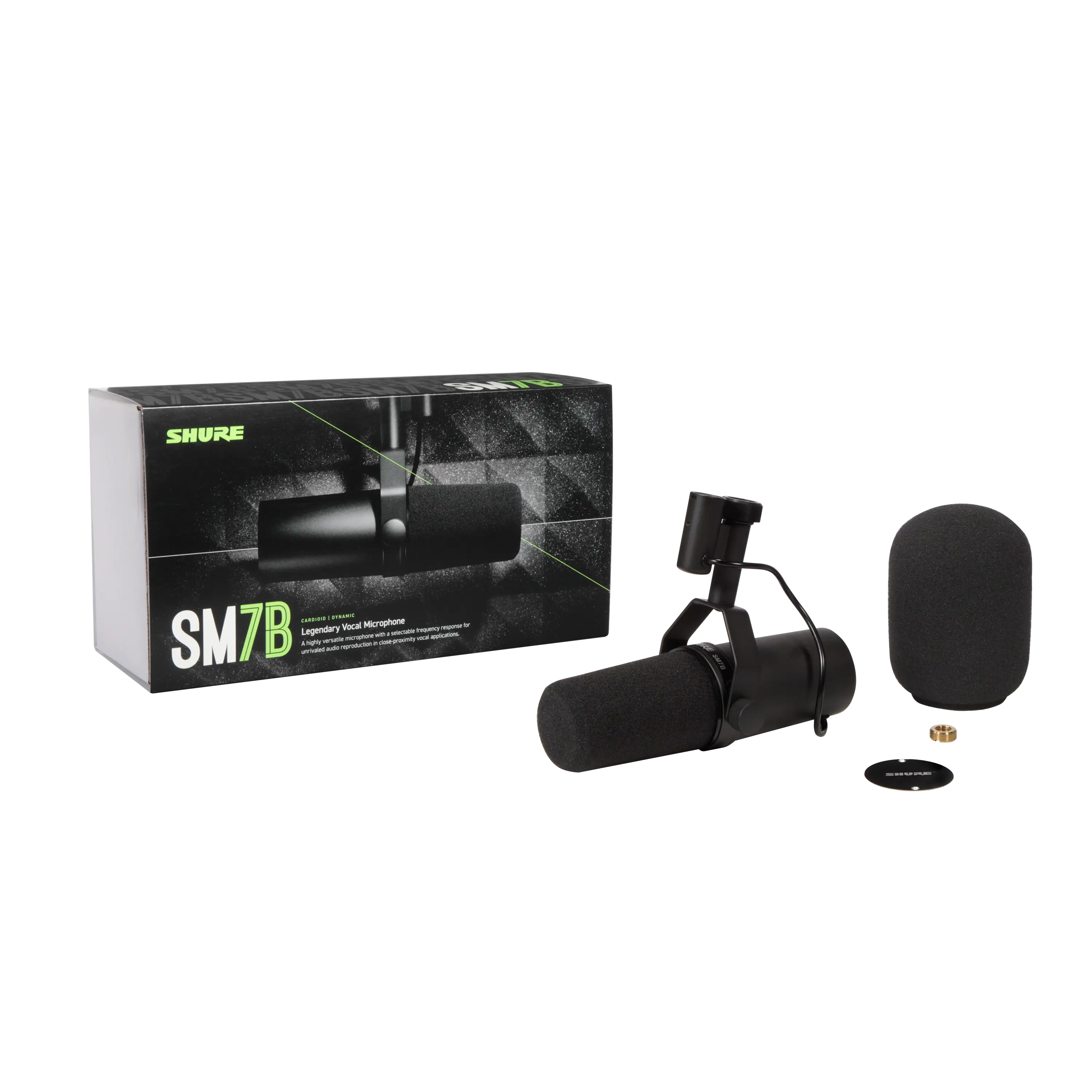 Microphone Professionnel Dynamique - SHURE SM7B.