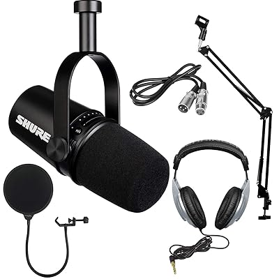 Microphone Dynamique Hybride - Shure MV7.