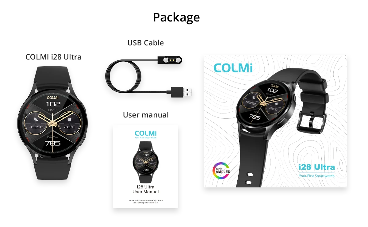 Montre connectée - COLMI i28 Ultra.