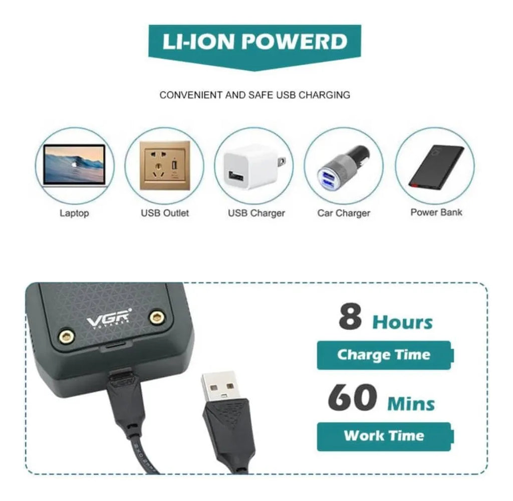 Rasoir électrique pour homme - VGR V-353.