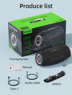 Haut-parleur Bluetooth Portable - ZEALOT S87.
