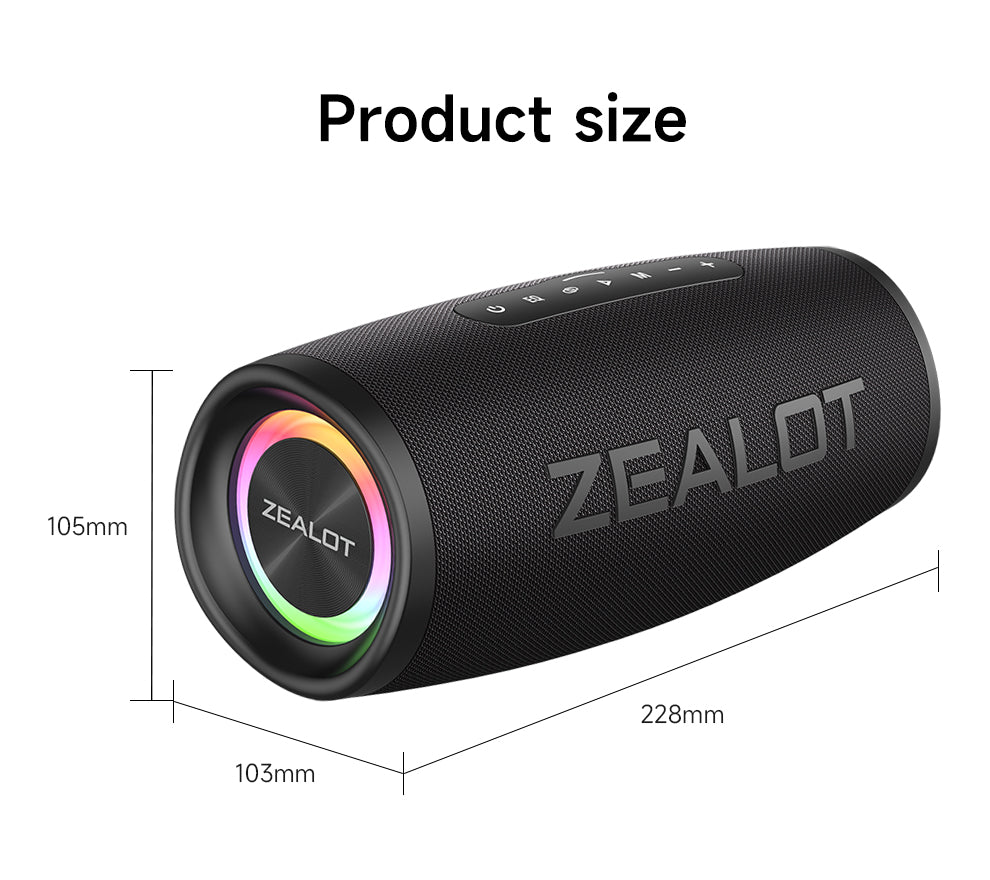 Haut-parleur Bluetooth Portable - ZEALOT S56.
