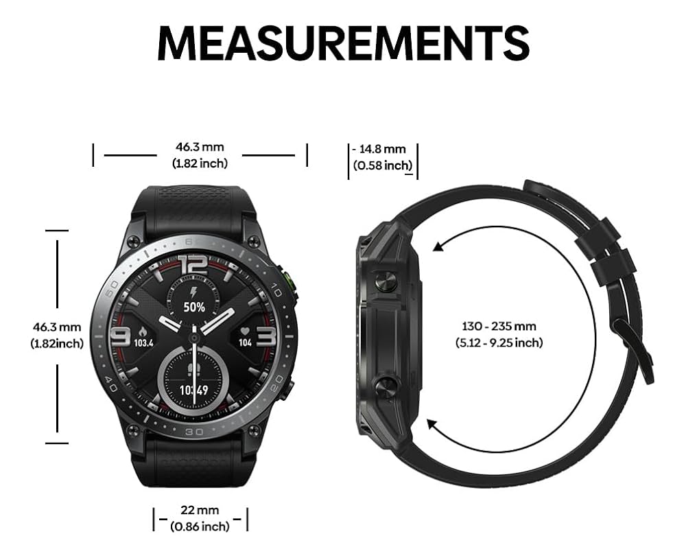 Montre connectée - Zeblaze Ares 3 Pro.