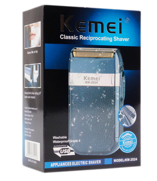 Rasoir électrique pour homme - Kemei KM-2024.