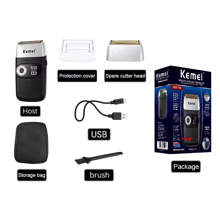 Rasoir électrique pour homme - Kemei KM-2026.