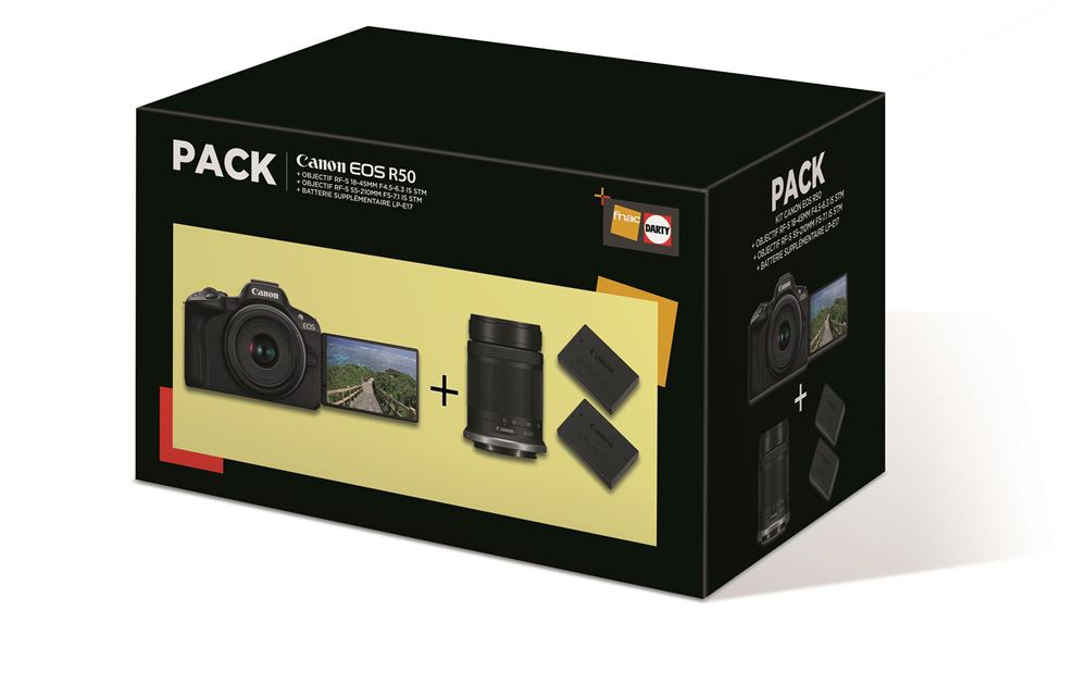 Appareil Photo Hybride APS-C 4K - Canon EOS R50.