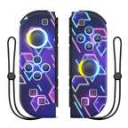 Manettes Joy-Con sans fil pour Nintendo Switch – Design futuriste lumineux.