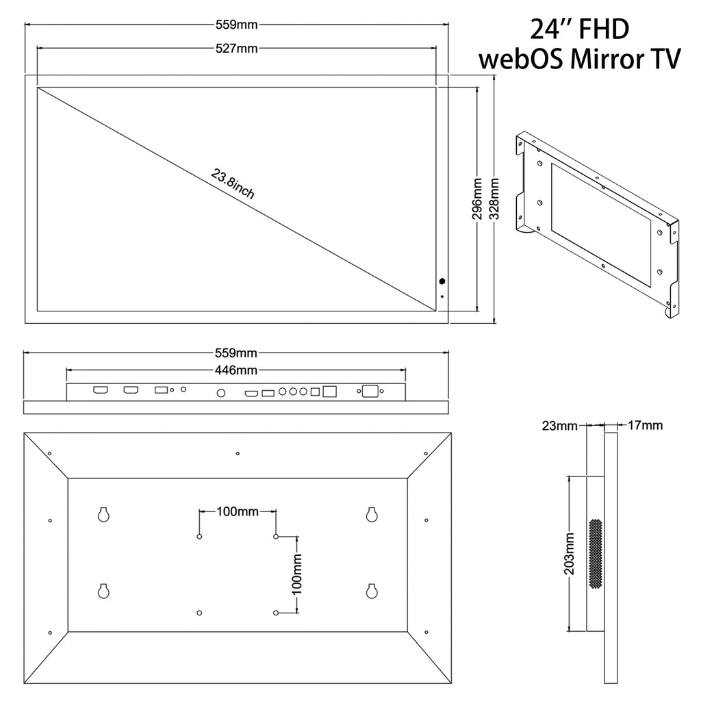 Téléviseur Miroir - Soulaca 24″.