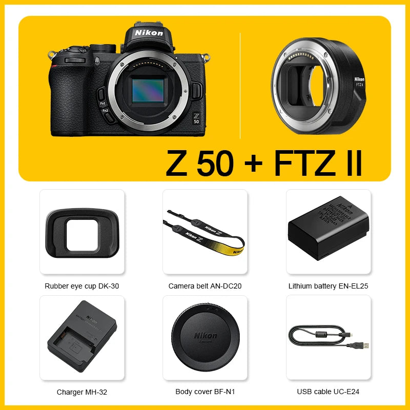 Appareil photo hybride APS-C 20,9 MP - Nikon Z50.