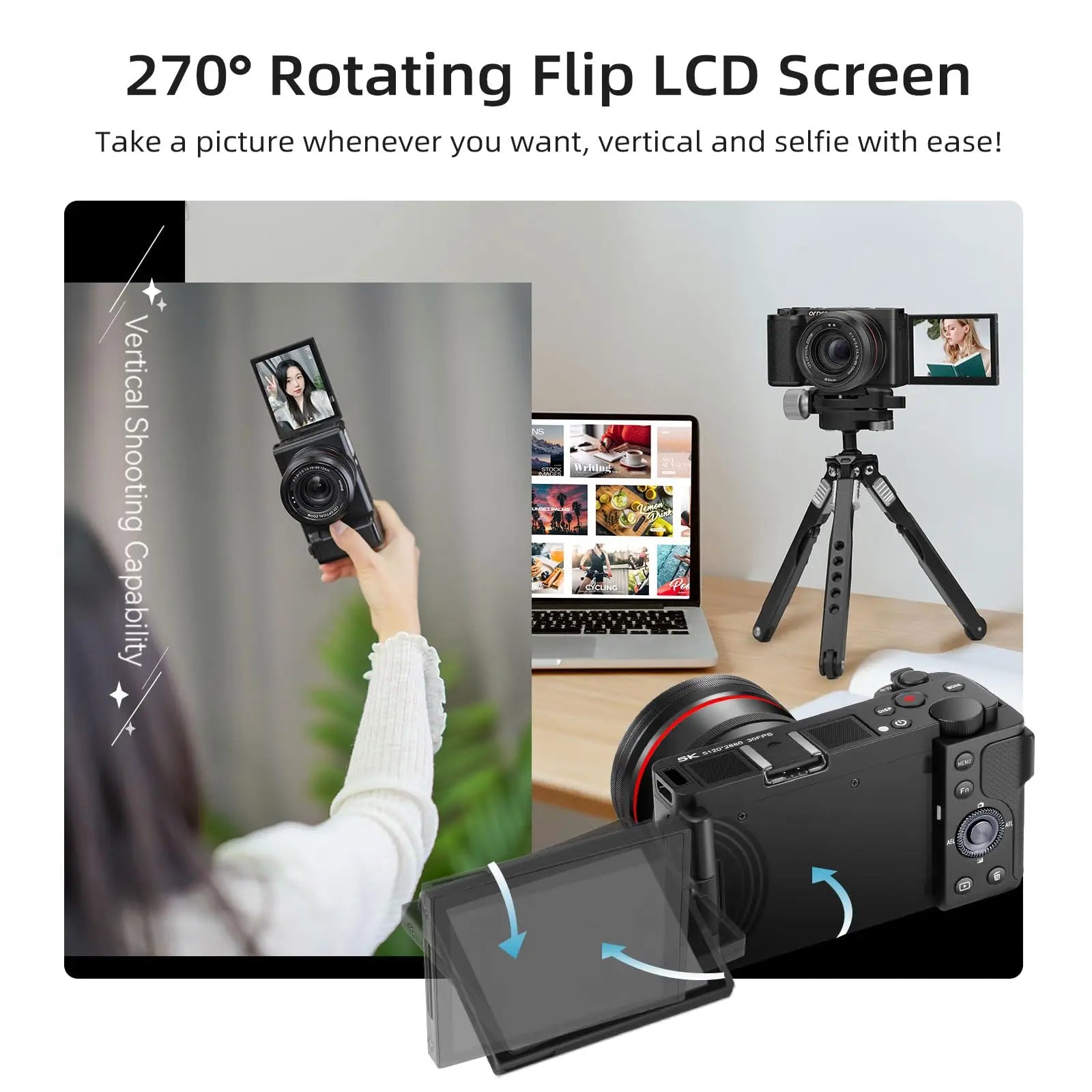 Appareil Photo Numérique 5K - Ordro G730.