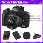 Appareil Photo Numérique APS-C 4K - Canon EOS M50 Mark II.