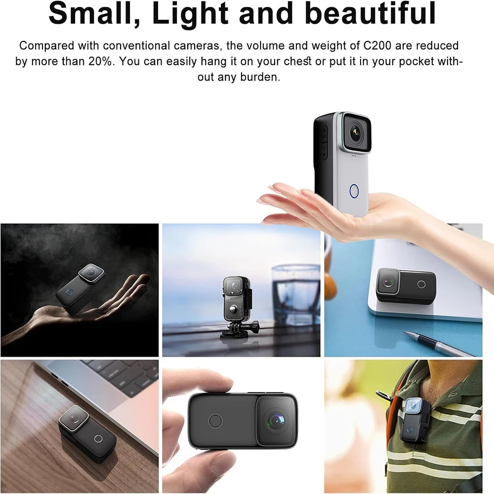Mini Caméra d’Action 4K - SJCAM C200 Pro.