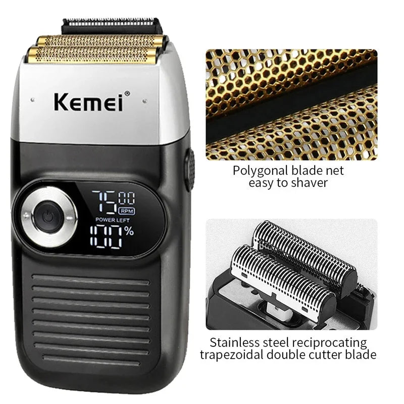 Rasoir électrique pour homme - Kemei KM-2026.