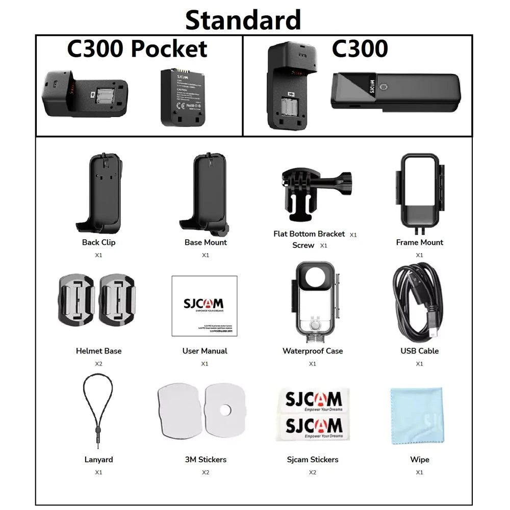 Caméra d’action de poche 4K - SJCAM C300.