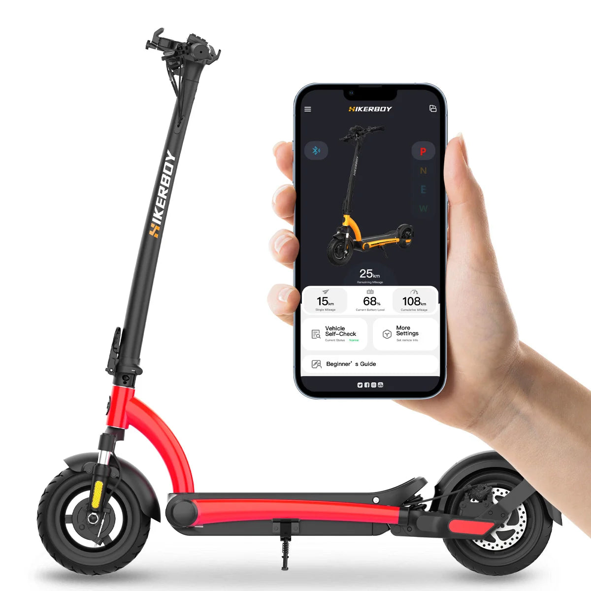 Trottinette électrique pour adulte - Hikerboy Foxtrot Plus.