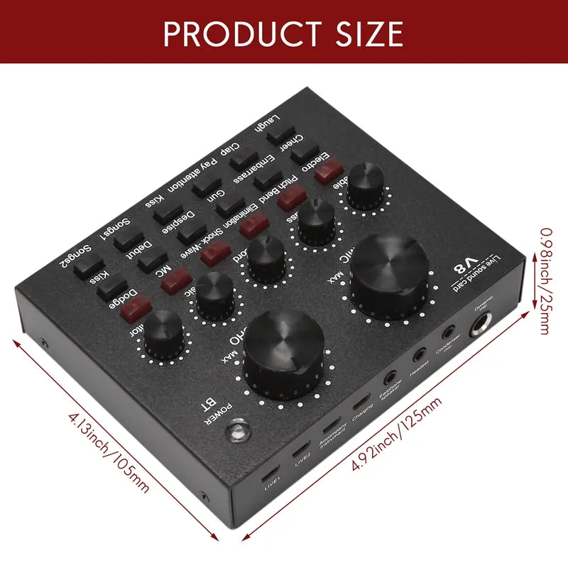 Carte son de mixage - V8.