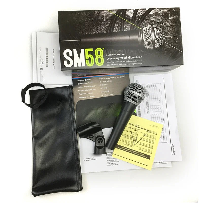 Microphone Dynamique Cardioïde - Shure SM58.