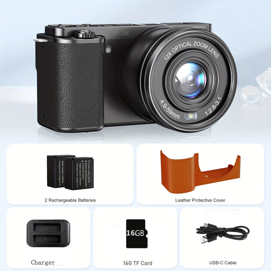 Appareil Photo Numérique 4K – Modèle SLR 64MP Générique.