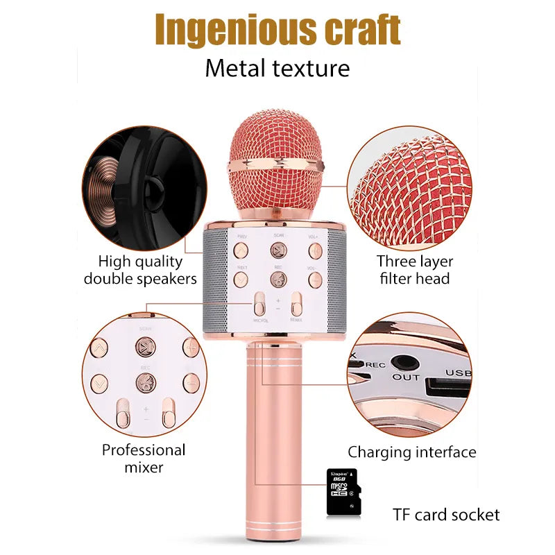 Microphone de karaoké sans fil - VVS-858.