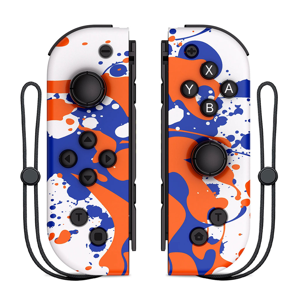 Manettes Joy-Con sans fil pour Nintendo Switch – Design futuriste lumineux.