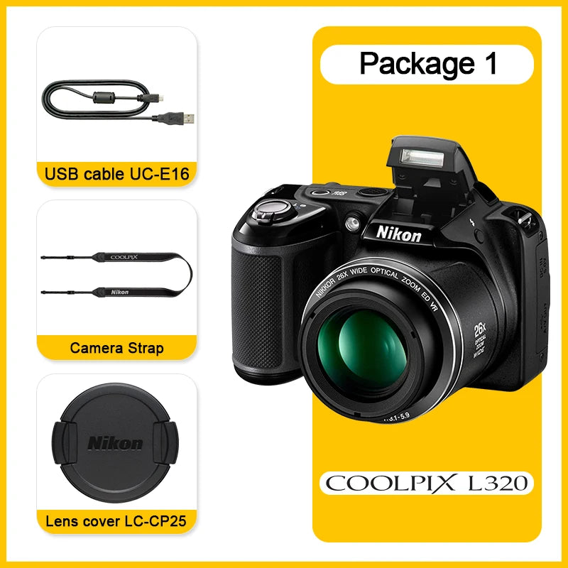 Appareil Photo Numérique 16,14 MP - Nikon COOLPIX L320.