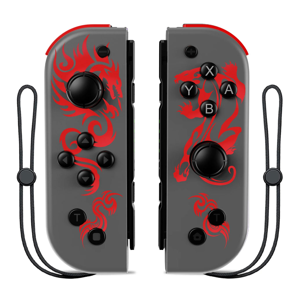 Manettes Joy-Con sans fil pour Nintendo Switch – Design futuriste lumineux.