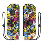 Manettes Joy-Con sans fil pour Nintendo Switch – Design futuriste lumineux.