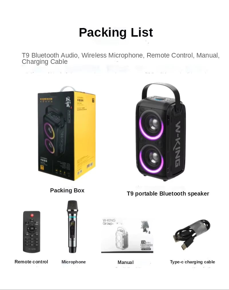 Enceinte Bluetooth Portable - W-KING T9 PRO.