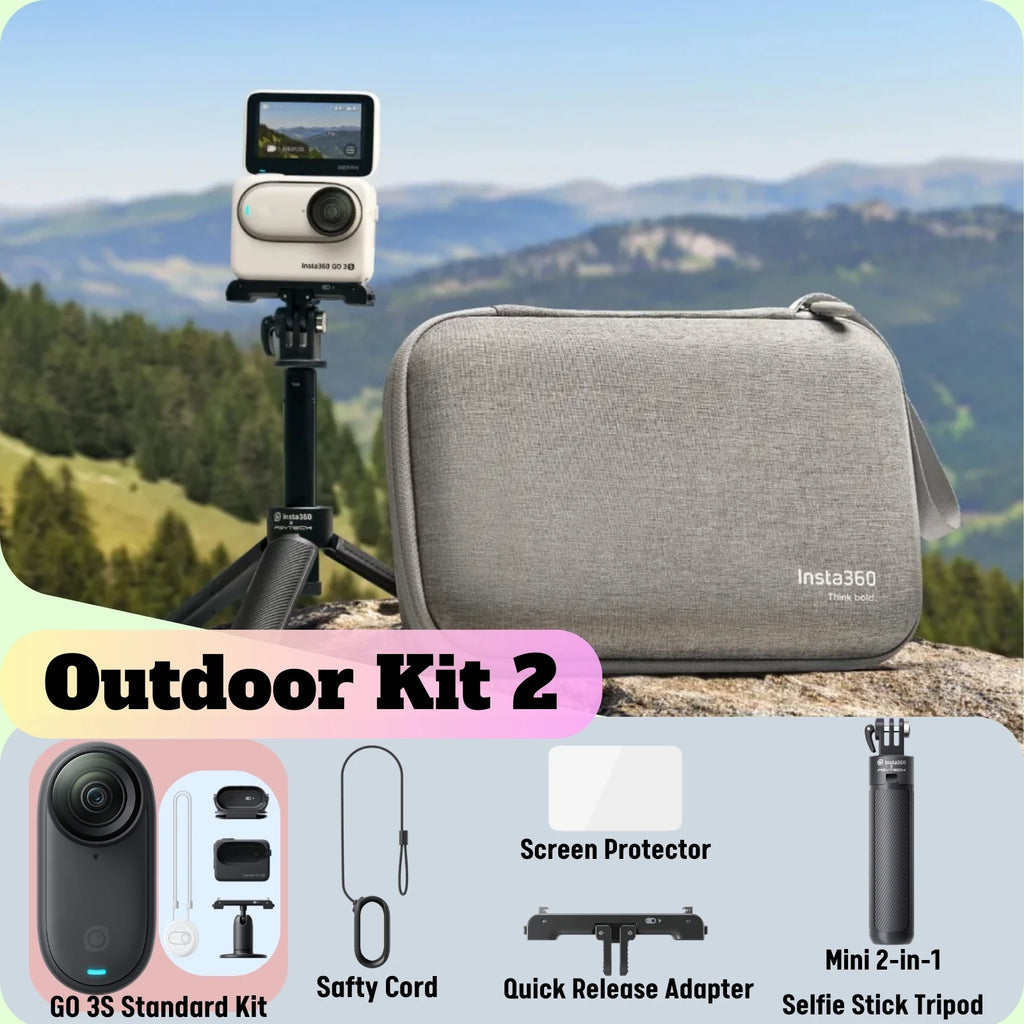 Caméra d’action miniature 4K - Insta360 GO 3S.