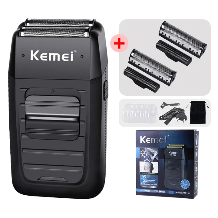 Rasoir électrique pour homme - Kemei KM-1102.