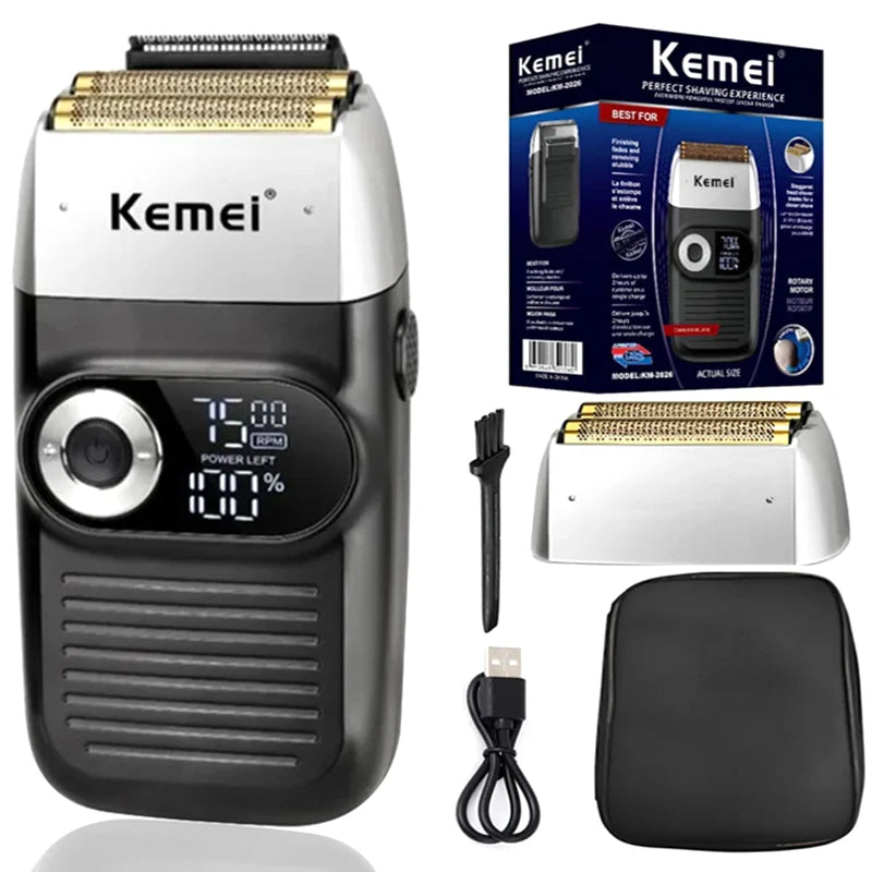 Rasoir électrique pour homme - Kemei KM-2026.