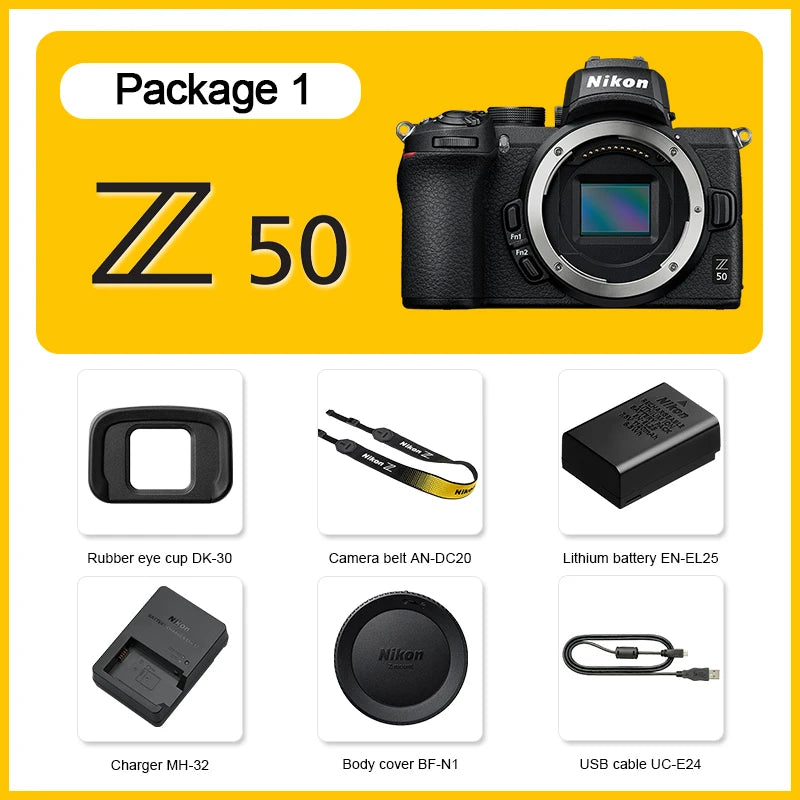 Appareil photo hybride APS-C 20,9 MP - Nikon Z50.