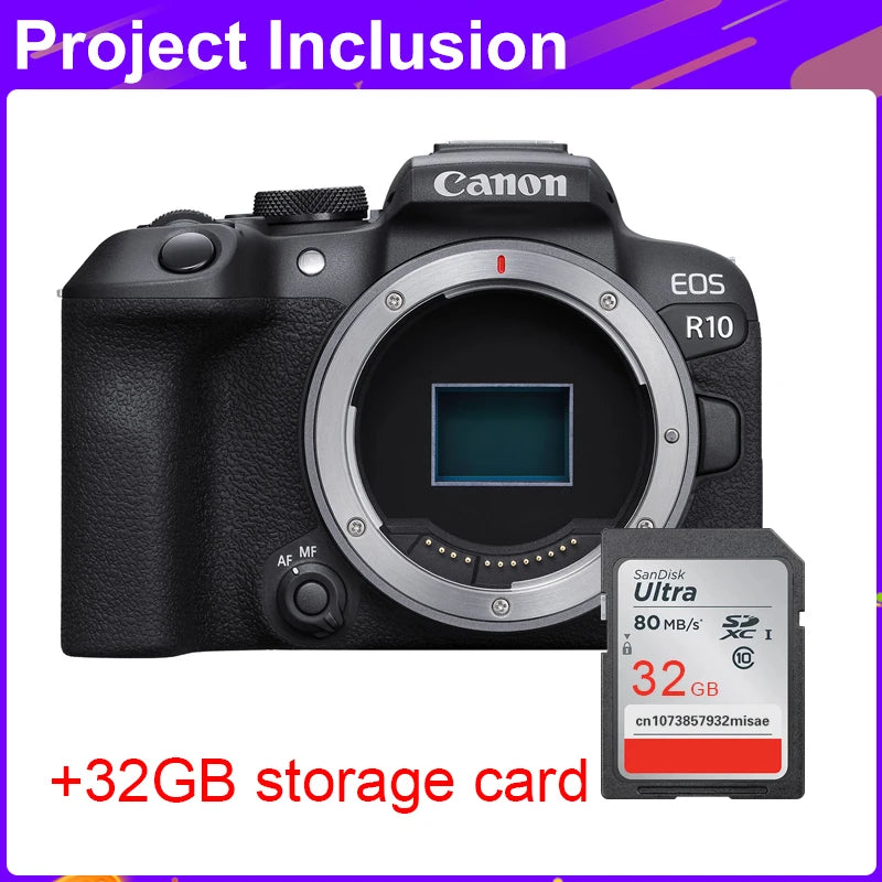 Appareil Photo Hybride APS-C 4K - Canon EOS R10.