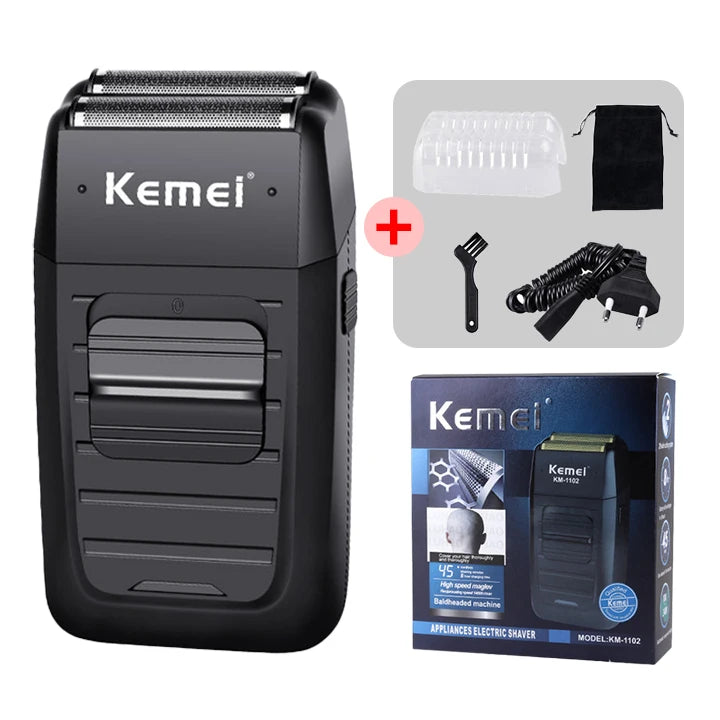 Rasoir électrique pour homme - Kemei KM-1102.