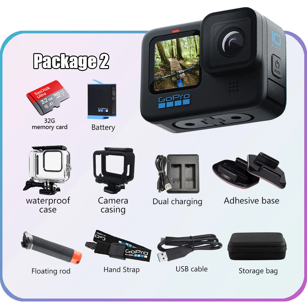 Caméra d’action 5.3K - GoPro HERO10 Black.