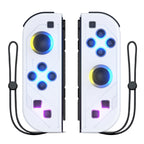 Manettes Joy-Con sans fil pour Nintendo Switch – Design futuriste lumineux.