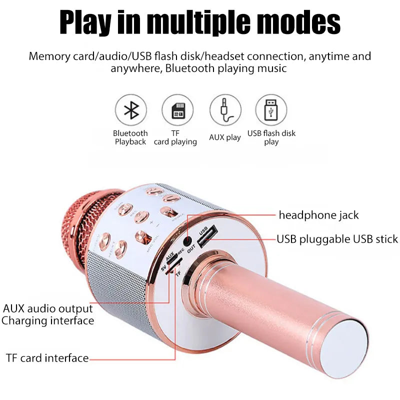 Microphone de karaoké sans fil - VVS-858.