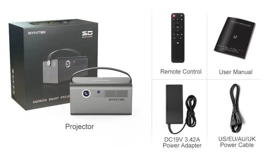 Mini Vidéoprojecteur DLP Portable - BYINTEK R17Pro.