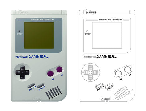 Console de jeu retro portable - Game Boy.